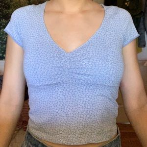 Brandy Melville Gina top in blue floral